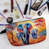 Livel lhood Ethnic Elephant Makeup Bag Cute Small Organizer Zipper