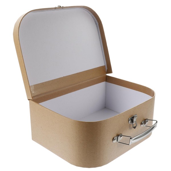 Suitcase Storage Boxes with Handle, Decorative Thickened Paper Box Small