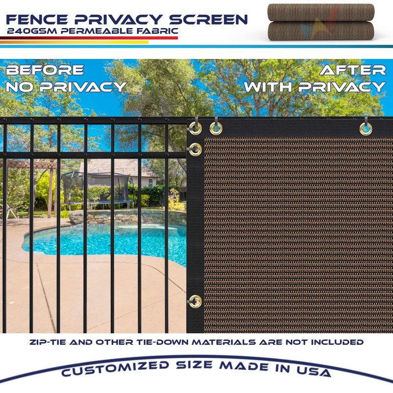 Windscreen4less Fence Privacy Screen 2' x 25' Heavy Duty Windscreen