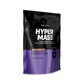 BioTechUSA Hyper Mass - Mass Gainer with Carbohydrates & Protein Blend Micronised Creatine Gluten Free 1 kg Strawberry