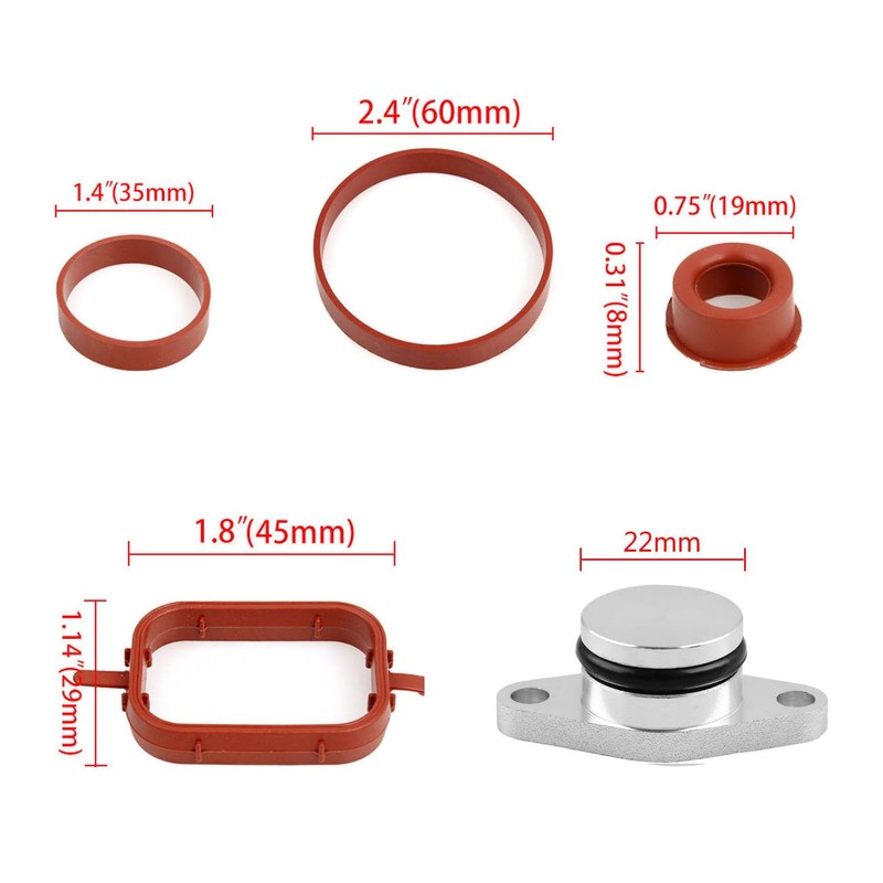 CLKE 18pcs 22mm Swirl Flap Valve Removal Tool Kit with