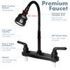 RV Kitchen Faucet,Camper RV Kitchen Sink Faucet Replacement with 2