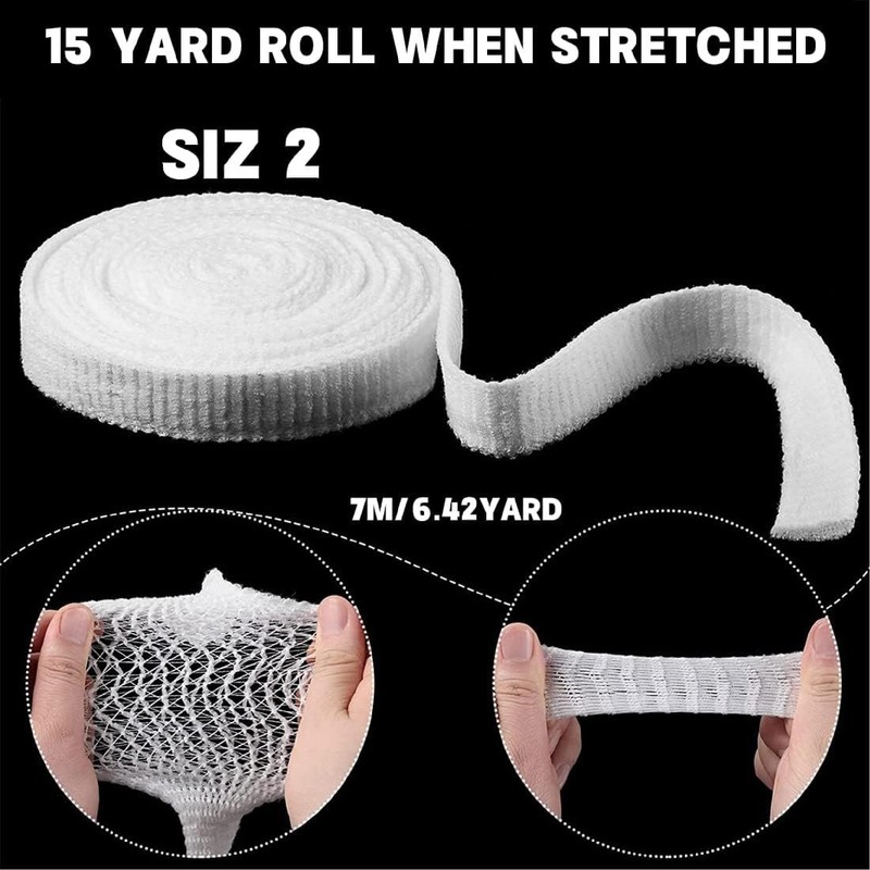 Eowppue 1PCS Elastic Mesh Bandage Breathable Tube Cover Elastic support
