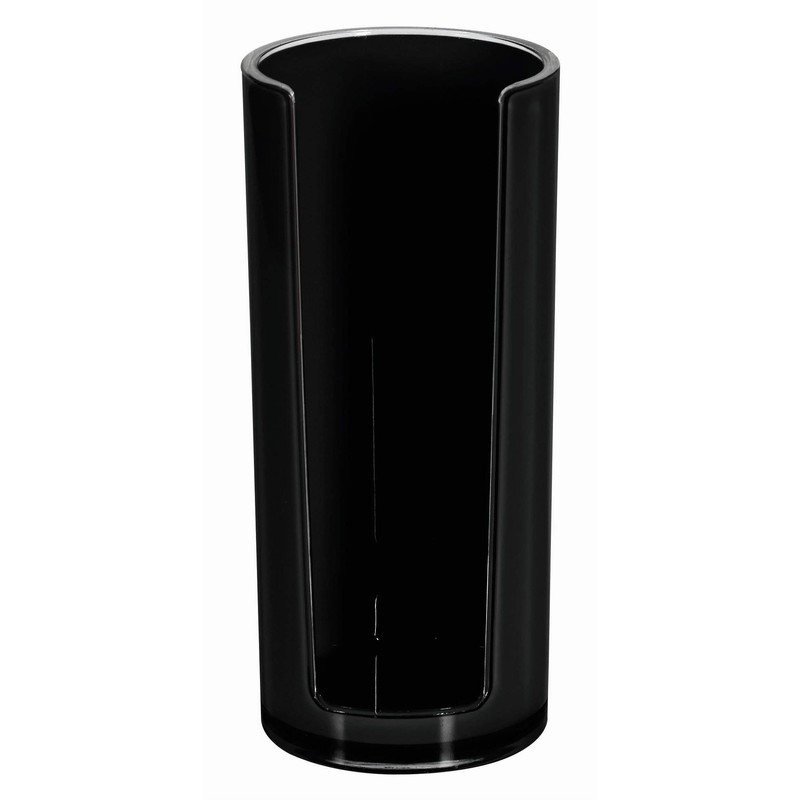 Spirella 10.17764 Acrylic, Cotton Pad Dispenser, Black