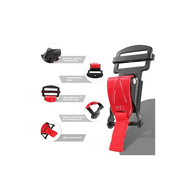 Helmet Quick Release Buckle Set, Motorcycle Helmet Accessories Chin Strap