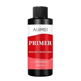 AIJIMEI Rapid-Dry Nail Primer, Nail Primer for Stronger Nails Enhances Adhesion & Shine Primer for Nail, Nail Primer for Sensitive Skin Nail Care Compatible with All Polishes Nail Art 4fl.oz
