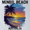 CafePress Mindil Beach Australia (With Black Lettering) 13"x13" Reusable Grocery