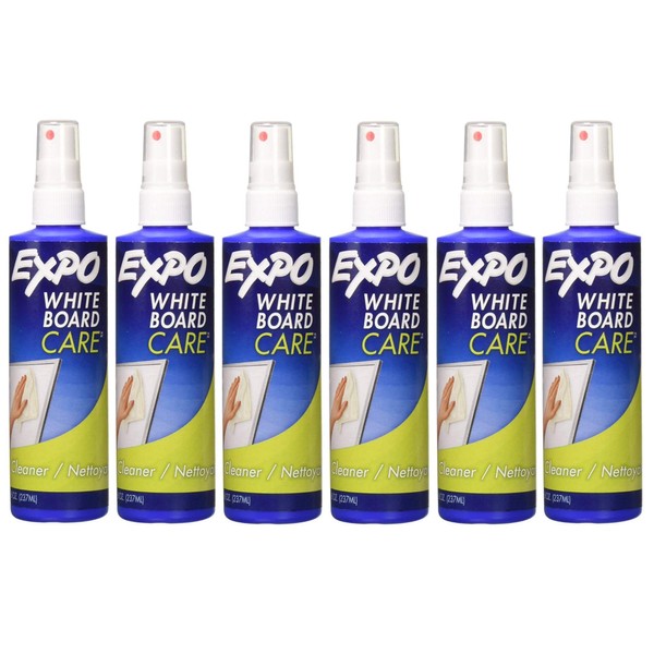 Dry Erase Surface Cleaner, 8oz Spray Bottle, Set of 6