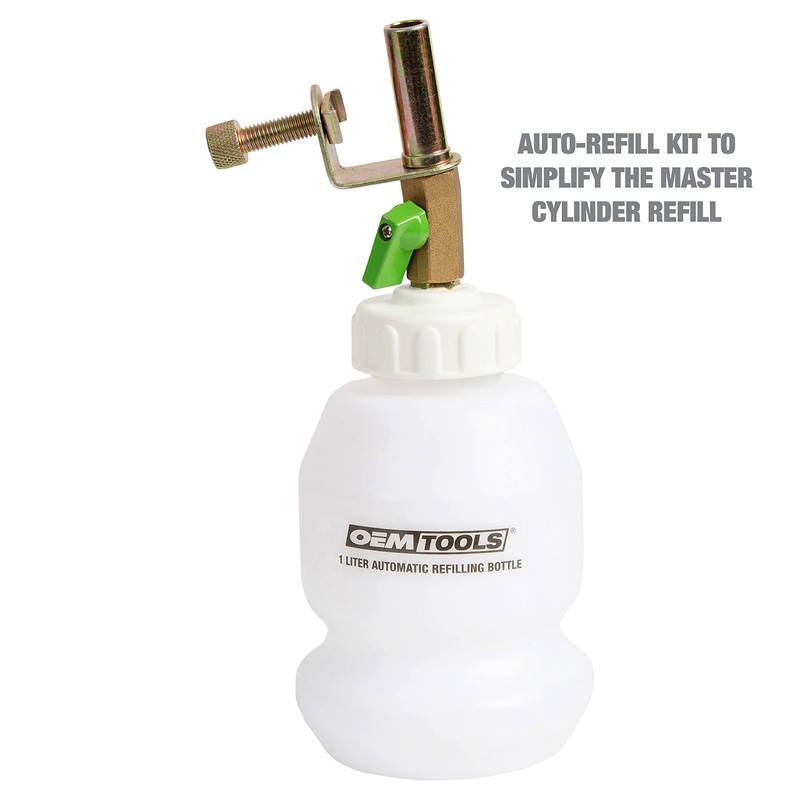OEMTOOLS 22506 2L Vacuum Brake Bleeder Kit, Single-Person Brake Fluid