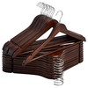 StorageWorks Wooden Hangers 20 Pack, Wood Coat Hangers for Closet,