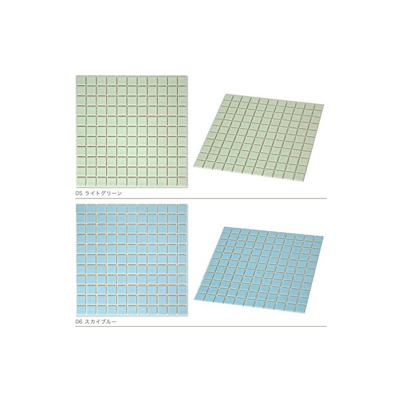 NET-25k-10 1.0 inch (25 mm) Square Mosaic Tile [Regular Color]