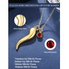 JIYVY32 Italian Horn Necklace for Women, 14K Gold Cornicello Jewelry