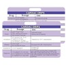 Remerabel Cardiac Drips Reference Badge Card, 2x3 Inch, 4 Pcs