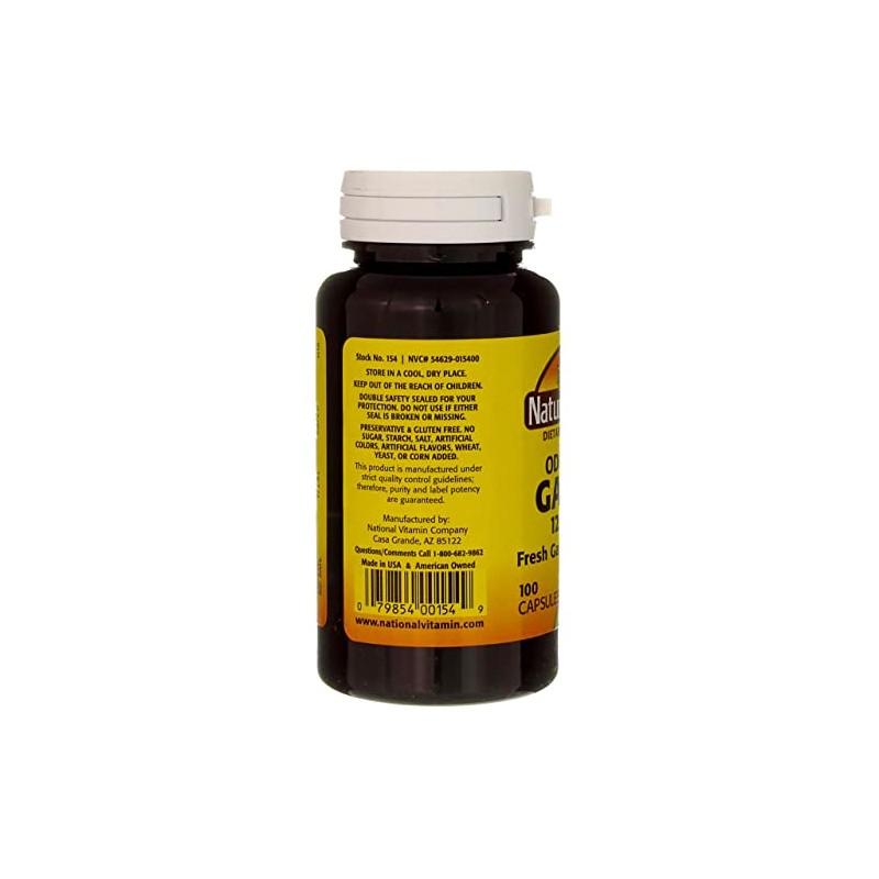 NAT B ODORLSS Garlic TB 1250MG100