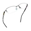 LifeArt Alloy Semi-Rimless Reading Glasses,Blue Light Blocking Glasses, Anti Eyestrain,