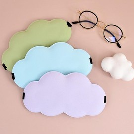 3D Cloud Sleep Eye Mask for Side Sleeper/ Light Blocking Sleep Masks Eye Shade for Travel Foam - Color: Green