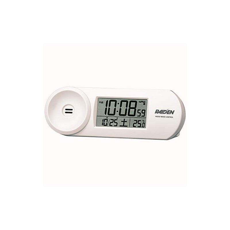 SEIKO Clock RAIDEN Loud Volume Digital Radio Wave Alarm Clock