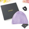 Purple Silk Bonnet for Sleeping Shower Cap