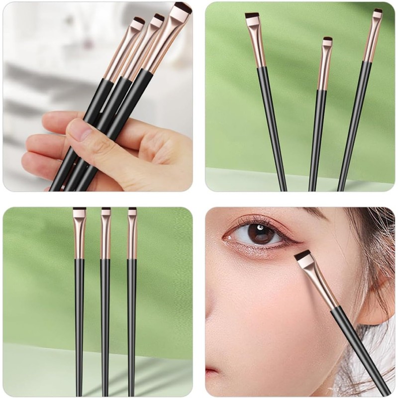 Brochas para Ojos Cepillo Delineador en Ángulo, Nylon ABS