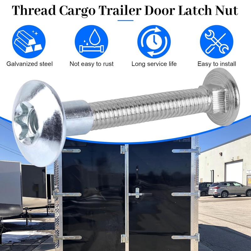 Domed Head Nut Torx Barrel 5/16" Thread Cargo Trailer Door