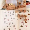 Wissppoott Mood Expression Wooden Rubber Stamps Kit - 25Pcs 3/5