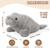Manatee Stuffed Animals, Microwavable Stuffed Animal Adorable Fluffy Manatee Plush