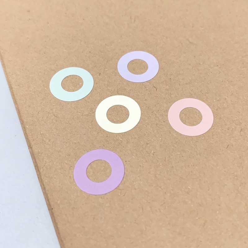 3200 Pack, Hole Punch Reinforcement Paper Ring Labels Stickers -