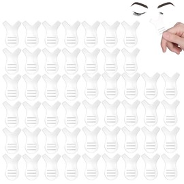 COYUN 50 Stück Wimpernlifting Zubehör Y Form Wimpernbürste Silikon Wimpern Schildpads Wimpernlift Werkzeug Wimpern Lockenwickler Pads Transparent Wimpernlift-Bürste Lash Lifting Kamm(Transparent)