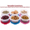Reusable Plastic Food Storage Containers Stackable Airtight Food Containers for