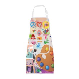 ENSIANTH Artist Painter Gifts Artist Aprons with Pockets Painter Aprons Gift Art Lover Gifts for Art Teacher Student Apron (24510 love art)
