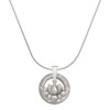 Delight Jewelry Silvertone Small Lotus Flower - Silvertone Happy Hanukkah