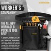 WORKADE Heavy Duty 8-Pockets Single Side Tool Belt for Men