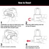 Master Lock 178D - Candado de combinación, 1 paquete, Negro