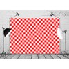 Loccor Fabric 7x5ft Red and White Checkered Backdrop Classic Picnic