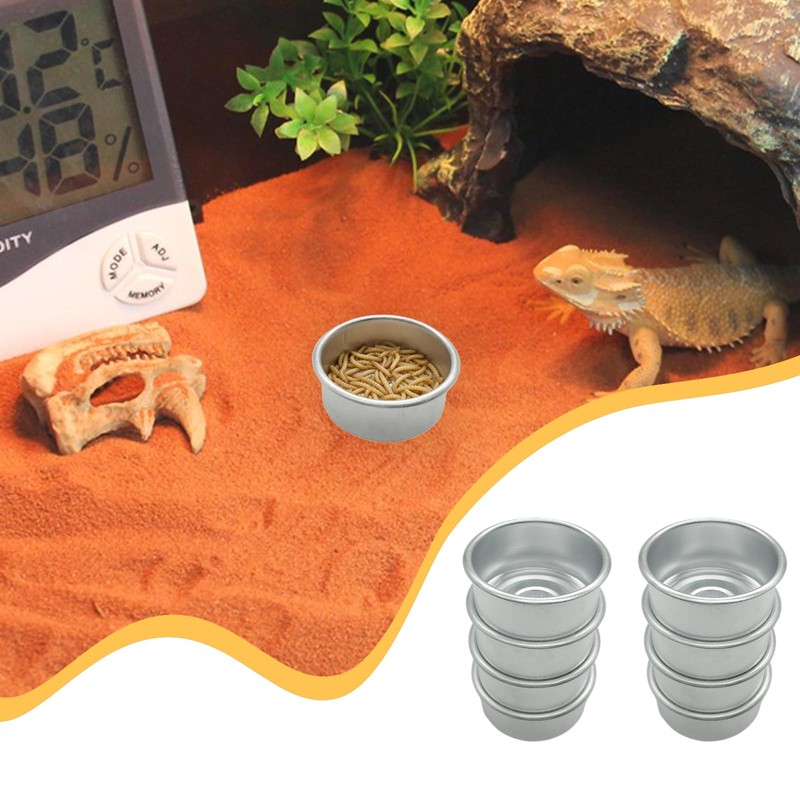 14 Pcs Gecko Food Cups, Crested Gecko Food Dish, 0.5oz
