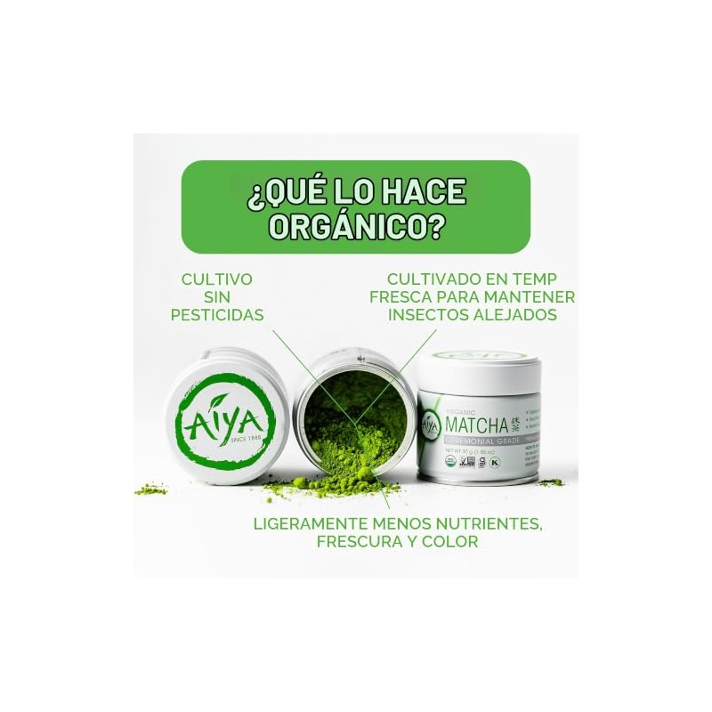 Aiya Matcha Ceremonial Orgánica (30 g)