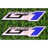 2pcs LT 1 6.2 Liter ZR1 Emblem Engine Hood Badge