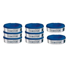 Angelcare Pack of 8 x Original Refills for Angelcare Nappy Bin, Dress-Up/Dress-Up XL/Classic XL