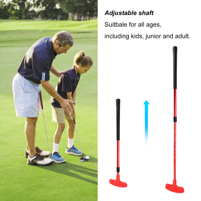 Golf Putter 2 Section Retractable Adjustable Golf Training Putters Practicing