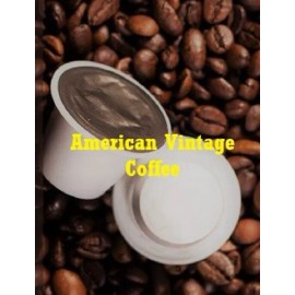 American Vintage Coffee Bavarian Strudel Dessert Coffee 10 Medium Bold Fresh Roasted K-Cups