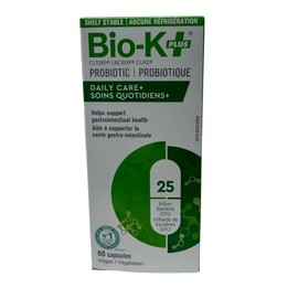 Probiotic Daily Care 12.5 Billion Bacteria Compatible with Bio-K+ Kerry, Proudly Canadian & Vegan Certified, 60 Capsules