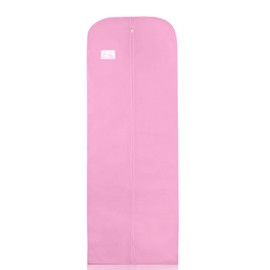 Wedcova Dress Bag | Hanging Garment Bags | Full Length Travel Covers | Wedding Long Clothes Storage Cover with Zipper for Women | 72 Inch (182cm) | Pack of 5 | Pink