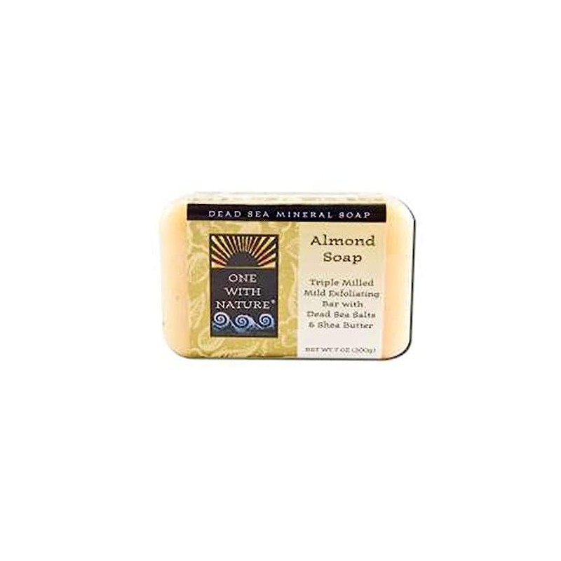 One With Nature Almond Dead Sea Mineral Soap, 7 Ounce