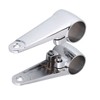 Chrome Motorcycle Headlight Side Mounting Front Fork Bracket for 35mm‑41mm