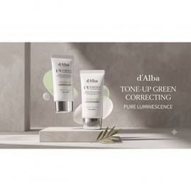 Dalva [Redness Cover] Dalba Green Tone-up Sun Cream Duo Special (50ml+50ml) / [붉은기커버] 달바 그린 톤업 선크림 듀오 기획 (50ml+50ml)