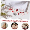 BIUDECO Bridal Hair Side Comb Rhinestone Detail Elegant Headpiece for