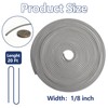 Orgthin 20FT Backer Rod 1/8 inch, Grey Rubber Caulk Saver,
