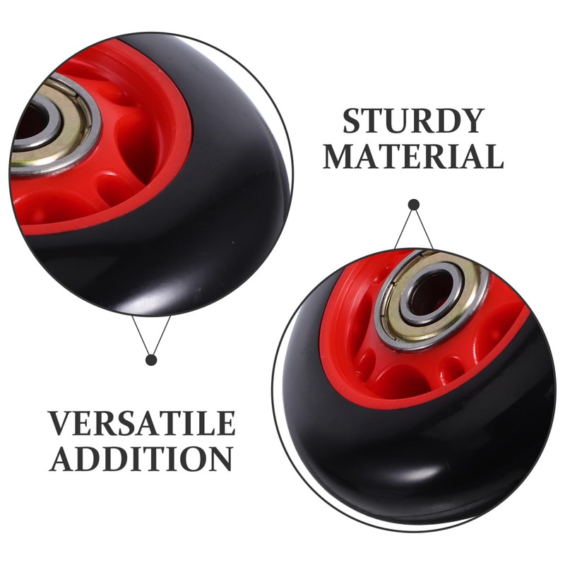 Sosoport 4pcs Roller Universal Exercise Roller Rowing Machine Seats Exercise