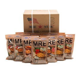 MRE Meals Emergency Food Supply Military Camping Survival Case of 12 Meals mfg. 2021 Prepper Prepping Supplies