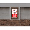 do not exceed 5 mph - 1.2mm Rigid plastic high-visibility